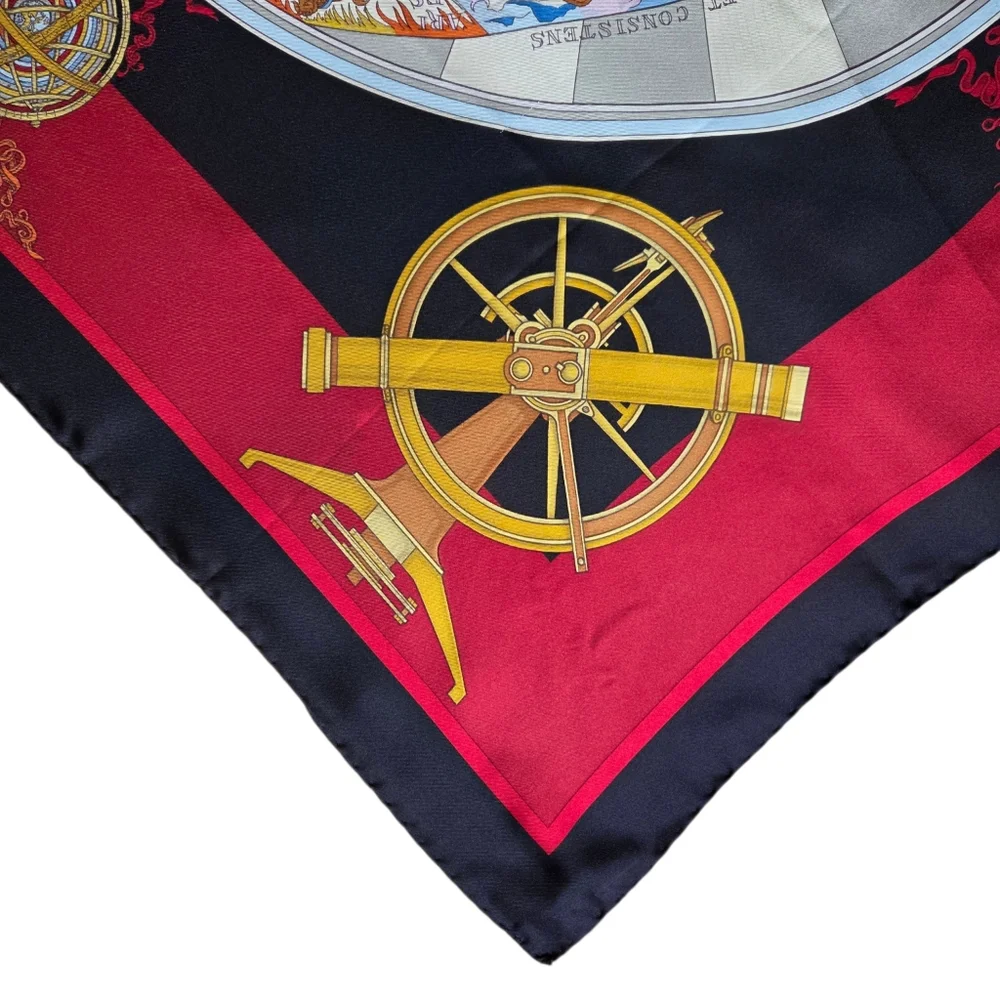Gucci Vintage Zodiac Silk Scarf Carré 34" Astrology Made in Italy - Picture 13 of 16
